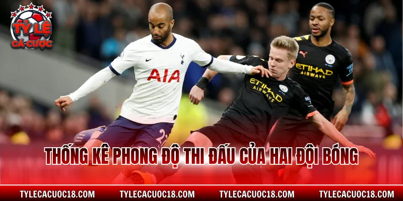 Thống kê phong độ thi đấu của hai đội bóng